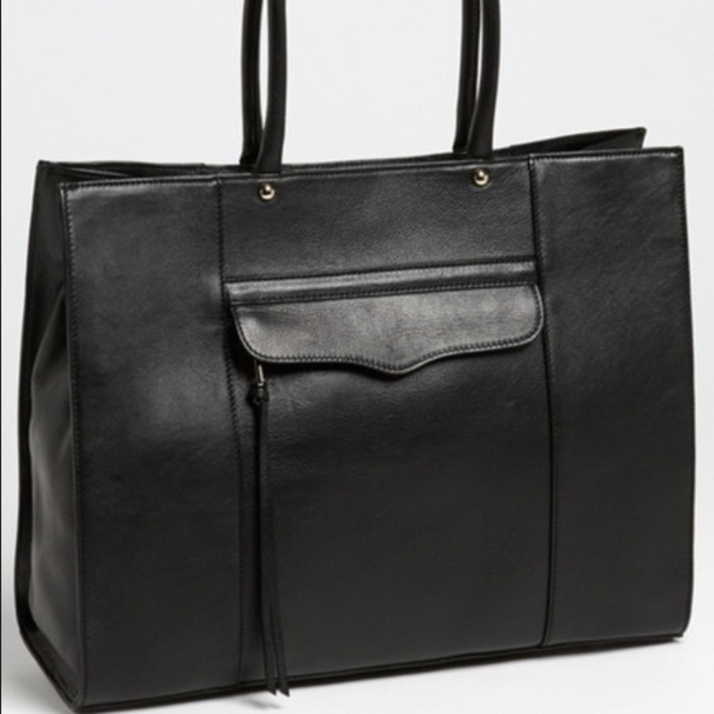 Rebecca Minkoff Large MAB Saffiano Leather Shoulder Purse Tote Bag - Picture 2 of 16